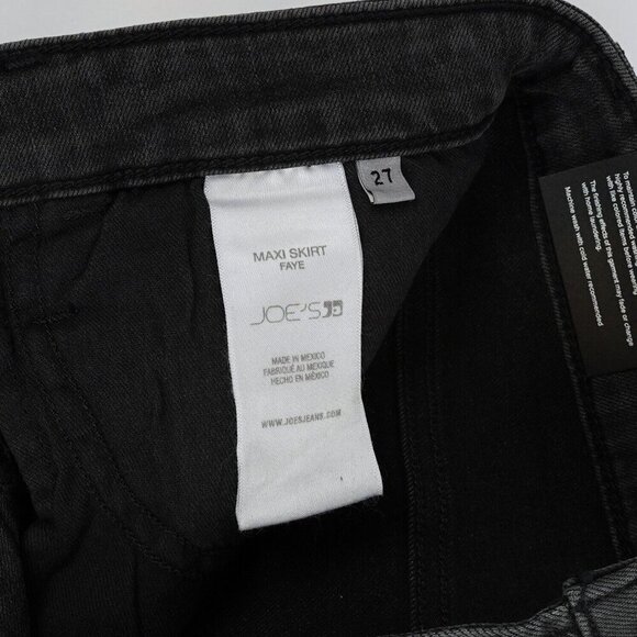 Joe's Denim Faye Skirt in Faded Black Gray Midi/Maxi - 27 - NWT - Picture 4 of 7